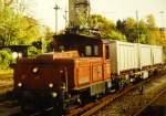 Tem 2/2 348 rangiert im Sommer 1998 im Bahnhof von ... Tem 2/2 348 rangiert im Sommer 1998 im Bahnhof von ...