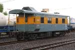 บ.พ.ห.50005 (บ.พ.ห.= B.B.V./Bogie Brake Van) am 21.Mai 2018 in der Chum Saeng Station.