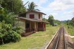 Einst Bahnhof, so ist Khlong Prap heute nur mehr unbesetzte Haltestelle; 24.August 2011.

