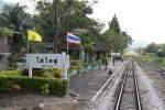 Bf. Sai Yai, Blickrichtung Khao Chum Thong Junction, am 07.Jnner 2013. 


