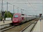 Der PBKA Thalys 4307 durchf�hrt am 08.05.10 den Bahnhof Bruxelles ...
