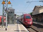 Thalys 4304 als THA aus K�ln nach Paris-Nord als Umleiter bei der Durchfahrt in Herzogenrath, 24.5.10