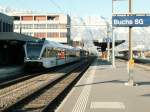 THURBO Triebzug Buchs-Sargans-Buchs am 03.01.10 in Buchs/SG  ...