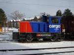 Tm 232230-3 an einem sonnigen 22.12.2009 aufgenommen in Schwerzenbach  ...