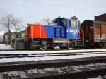 Tm 232 F�r den Werbekatalog, Tm 232230-3 w�hrend der Mittagspause, aufgenommen in Schwerzenbach am 22.12.2009