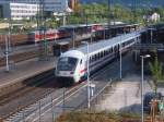 Ein Bpmbdzf-Steuerwagen des IC 2064 am 06.05.07 im Bahnhof Aalen ...