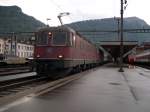 Etwas regnerisch war der Abend des 30.04.2007 als Re 6/6 ...