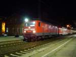 BR 143 254 mit einem RE der Linie 3 im ...