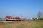 423 187, 458 und 100 mit einer S-Bahn nach MGE ... 423 187, 458 und 100 mit einer S-Bahn nach MGE ...