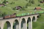 HUPAC-Zug auf dem Kanderviadukt ...  Manfred M�lhaupt 13.05.2007