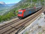 Re 484 014-6 mit EC 131 Basel - Bern - ...