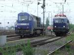 RAG 902 und E18 047 am 19.5.2007 in Koblenz-L�tzel  ...