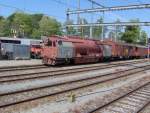 Ein L�sch und Rettungszug der SBB steht in St. Gallen ...