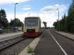 Sonderzug zum 30j�hrignen Jubil�um der Sauschw�nzlebahn. Die Ringzugtriebwagen VT 232, ...