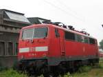 BR 111 116-0 steht am 29.05.07 im BW Düsseldorf ... BR 111 116-0 steht am 29.05.07 im BW Düsseldorf ...