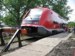 Der Walfisch 641 035 erbrachte die Zubringerdienste zum BW Weimar, ...