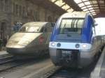 Triebzug x76500 und TGV (SNCF) im Bahnhof Strasbourg am 30.05.07 ...