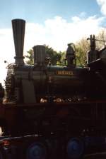 Nachgestalteter Lokomotivtransport ...  Ursula G�tzel 08/2001