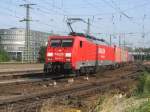 189 013-6 mit Containerzug ...  Matthias Mohr 05.06.2007