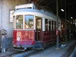 06.11.06,Mallorca/Soller,Wagen 22 ex.Lissabon,wartet mit Sommerwagen auf den n�chsten Einsatz.  ...