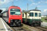 Ein Bt der Z�rcher S-Bahn und der ABt 156 der ...