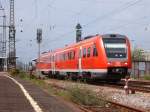 612 149-5 beschleunigt am 12.06.07 auf Gleis 3 des Aalener ...