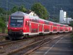 Dieser Doppelstock Zug ist in Aalen um 18.05 Uhr alltag, ...