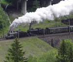 Sonderzug mit A 3/5 705 und C 5/6 2978 anlässlich ... Sonderzug mit A 3/5 705 und C 5/6 2978 anlässlich ...