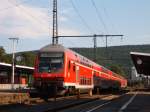 Ein Doppelstock-Steuerwagen auf Gleis ...  P.F. 15.06.2007