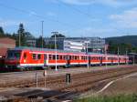Ein Bnrdzf-Steuerwagen aus Stuttgart HBF steht am 14.06.07 auf Gleis ...