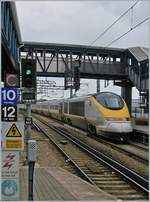 Eurostar unterwegs Richtung Kontinent.
Ashford ...  Stefan Wohlfahrt 17.06.2007