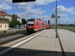 Bahnhof Freiberg, Ausfahrt IRE ...  Jens Haipeter 20.06.2007