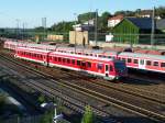 Ein 628er bei der Einfahrt in den Bahnhof Aalen, er ...