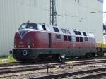 221 135-7 steht am 17. Juni 2007 in Durmersheim.  ...
