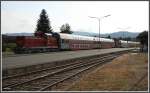 2 Dosto der GKB warten im Bahnhof Wies-Eibiswald auf ihren ...