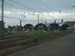 M�chengladbach Hbf. die Bahnsteig�berdachung   ...