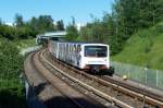 Bei der Metro sah ich nur einen Doppeltriebwagen mit Ganzfl�chenwerbung. ...
