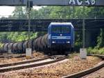 145-CL 202 der RAG BAHN-HAFEN zieht einen Kesselwagenzug zum G�terbahnhof ...