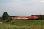 BR 218 mit Zugen 218 445 mit RB 27070 vor Markt Schwaben (06.06.2007)