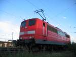 BR 151 BR 151 064-3 steht Solo am Neusser Rbf