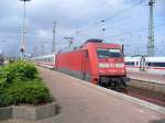 BR 101 mit Zugen Diese BR 101 kommt mit dem IC 2049 von K�ln nach Leipzig in den Dortmunder Hauptbahnhof gefahren und wird gleich weiter ostw�rts fahren.