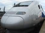 pos-paris-ostfrankreich-suddeutschland Der TGV 9578 nach Paris Est am 03.07.07 im Stuttgarter Hbf. Dieser Zug fuhr ca. 15 Minuten versp�tet ab.