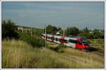 4024 062 als S 8 (Wr.Neustadt Hbf - M�dling) auf ...