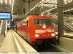 101 114-7 am EC von Praha nach Berlin-Gesundbrunnen.  ...