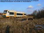 Bahnhof Freiberg/Sa. VT3.01 Luisa �berquert das �berwerfungsbauwerk im �stlichen Bahnhofskopf ...