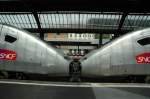 2 TGV POS zusammengeckuppelt fahren von Z�rich nach Basel. Der ...