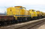 203 001 von Leonhard Weiss steht neben EWB-Cargo in Offenburg ...