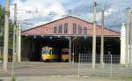 Stra�enbahndepot D�litz mit modernisierten ...  Kai Gl��er 07.07.2007