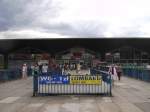 Der Bahnhof Katowice �ber dem Busbahnhof aus geshen.  ...