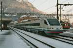 Der Cisalpino, am 25.1.04 in Arth-Goldau  ...
